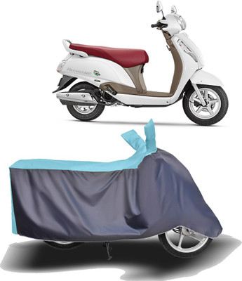 MOTOGENIX Two Wheeler Cover for Suzuki(Access SE, Blue, Grey)