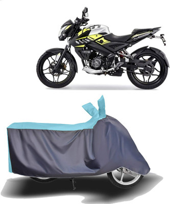 MOTOGENIX Two Wheeler Cover for Bajaj(Pulsar 160 NS DTS-i, Blue, Grey)