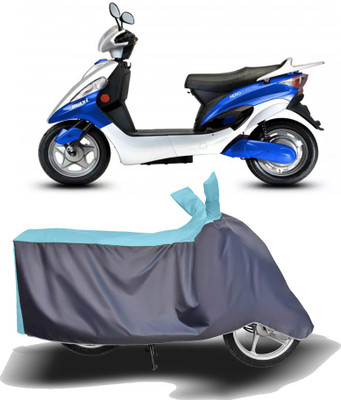 MOTOGENIX Two Wheeler Cover for Hero Electric(Electric Maxi, Blue, Grey)