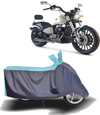 MOTOGENIX Two Wheeler Cover for FAB Regal Raptor(Daytona 350, Blue, Grey)