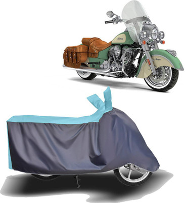 MOTOGENIX Two Wheeler Cover for Indian(Chief, Blue, Grey)