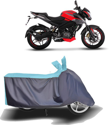 MOTOGENIX Two Wheeler Cover for Bajaj(Pulsar 200 NS DTS-i, Blue, Grey)