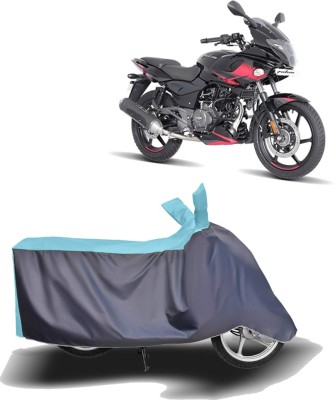 MOTOGENIX Two Wheeler Cover for Bajaj(Pulsar 220F, Blue, Grey)