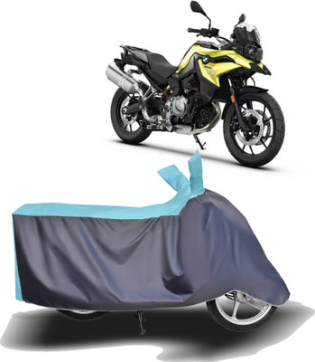 MOTOGENIX Two Wheeler Cover for BMW(F 750 GS, Blue, Grey)