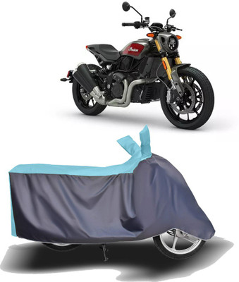 MOTOGENIX Two Wheeler Cover for Indian(FTR 1200, Blue, Grey)