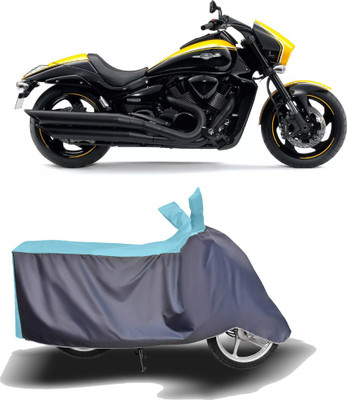 MOTOGENIX Two Wheeler Cover for Suzuki(Intruder M1800R, Blue, Grey)