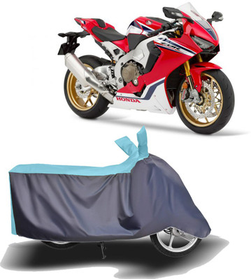 MOTOGENIX Two Wheeler Cover for Honda(CBR1000RR Fireblade, Blue, Grey)