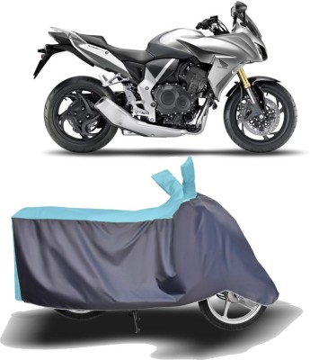 MOTOGENIX Two Wheeler Cover for Honda(CBF 1000, Blue, Grey)