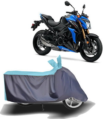 MOTOGENIX Two Wheeler Cover for Suzuki(GSX-S1000 ABS, Blue, Grey)