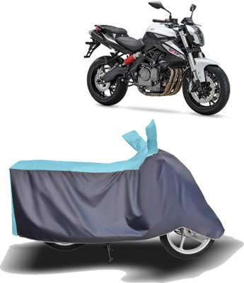 MOTOGENIX Two Wheeler Cover for Benelli(TNT 600i, Blue, Grey)