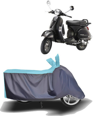 MOTOGENIX Two Wheeler Cover for LML(Star Euro, Blue, Grey)