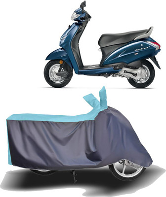 Mdstar Waterproof Two Wheeler Cover for Honda(Activa 4G, Blue, Grey)