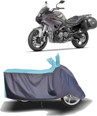 MOTOGENIX Two Wheeler Cover for Benelli(TNT 600 GT, Blue, Grey)