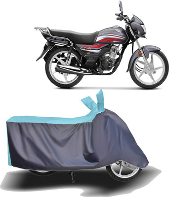 MOTOGENIX Two Wheeler Cover for Honda(CD 110 Dream, Blue, Grey)