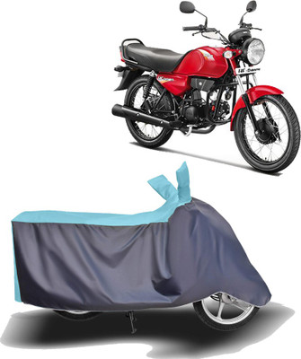 MOTOGENIX Two Wheeler Cover for Hero(HF Dawn, Blue, Grey)