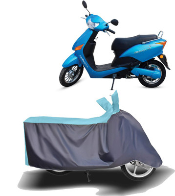 MOTOGENIX Two Wheeler Cover for Hero Electric(Electric Optima Plus, Blue, Grey)