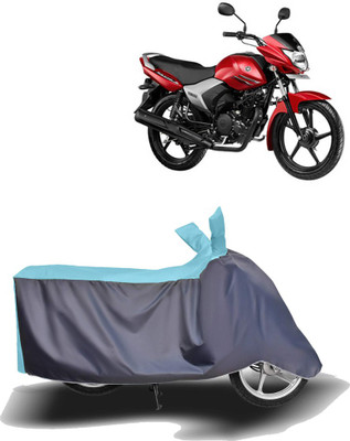 MOTOGENIX Two Wheeler Cover for Yamaha(Saluto, Blue, Grey)