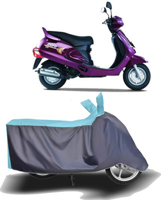 MOTOGENIX Two Wheeler Cover for Mahindra(Duro 125, Blue, Grey)