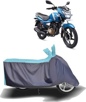 MOTOGENIX Two Wheeler Cover for TVS(Victor New, Blue, Grey)