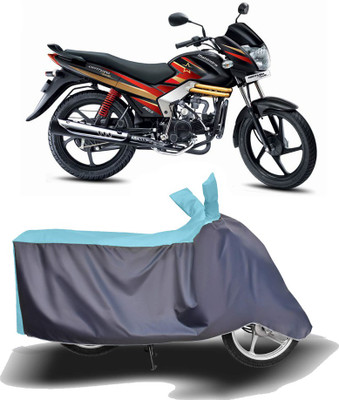 MOTOGENIX Two Wheeler Cover for Mahindra(Centuro, Blue, Grey)