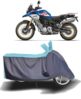 MOTOGENIX Two Wheeler Cover for BMW(F 850 GS, Blue, Grey)