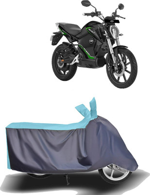 MOTOGENIX Two Wheeler Cover for Revolt(RV 300, Blue, Grey)