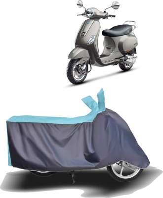 MOTOGENIX Two Wheeler Cover for Vespa(Vespa VXL 125, Blue, Grey)