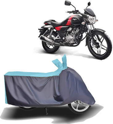 MOTOGENIX Two Wheeler Cover for Bajaj(V 150, Blue, Grey)