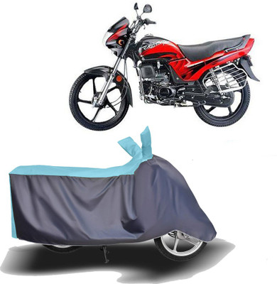 MOTOGENIX Two Wheeler Cover for Hero(Passion Plus, Blue, Grey)