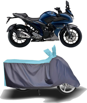 MOTOGENIX Two Wheeler Cover for Yamaha(Fazer, Blue, Grey)