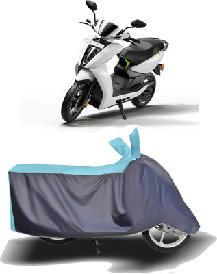 MOTOGENIX Two Wheeler Cover for Ather(450, Blue, Grey)