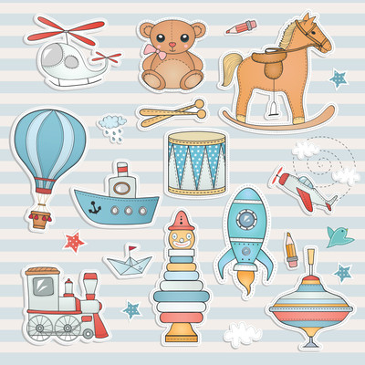 Unique Graphics Vinyl Children Multicolor Wallpaper(L x W: 244 cm x 41 cm)