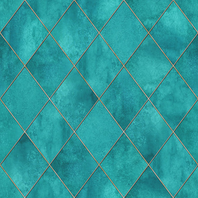 Unique Graphics Vinyl Abstract Green Wallpaper(L x W: 244 cm x 41 cm)