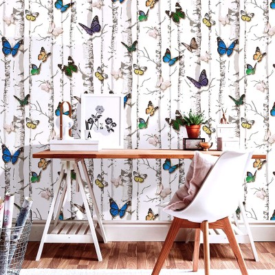 GRAH PRAVESH Nature Multicolor Wallpaper(500 cm x 45 cm)