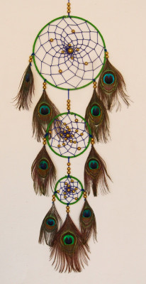 handymandy store Nylon, Feather, Steel Dream Catcher(32 inch, Multicolor)