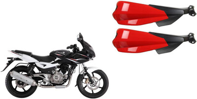 Buras NEW RED SHINE PROTECTIVE HANDGUARD FOR NEW PULSAR 220 QUALITY PRODUCT FOR THE BIKERS Handlebar Hand Guard(Bajaj)