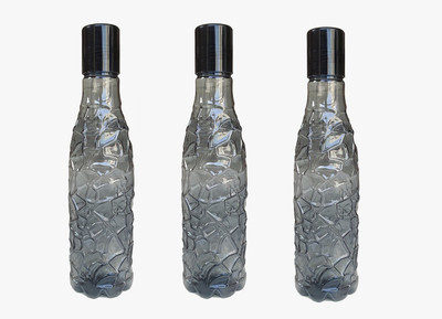 AK HUB 1000 ml Plastic Bottle(Pack of 3, Black)