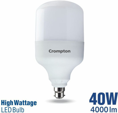 Crompton 14 W, 40 W Basic Standard B22 LED Bulb(White, Pack of 2)