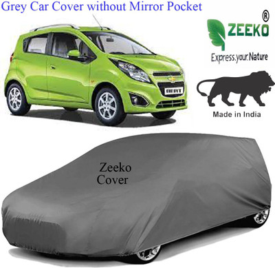 zeeko Car Cover For Chevrolet Beat (Without Mirror Pockets)(Grey)