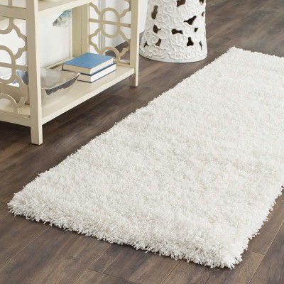 Benchmark White Wool Runner(2 ft,  X 6 ft, Rectangle)