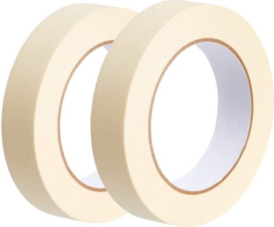 SSUnique Single Sided Handheld Dispenser Masking Tape (Manual)(Set of 2, off-white)