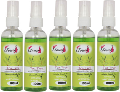 I TOUCH HERBAL Tea Tree Face Wash 100 ml x 5 - ( Pack Of 5 x 100 ml )(5 Items in the set)