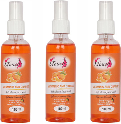 I TOUCH HERBAL Vitamin C And Orange Face Wash 100 ml x 3 - ( Pack Of 3 x 100 ml )(3 Items in the set)