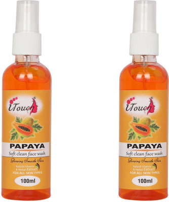 I TOUCH HERBAL Papaya Face Wash 100 ml x 2 - ( Pack Of 2 x 100 ml )(2 Items in the set)