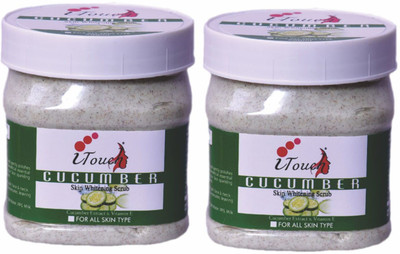 I TOUCH HERBAL Cucumber Scrub ,500 ml X 2 ( Pack Of 2 X 500 Ml )(2 Items in the set)