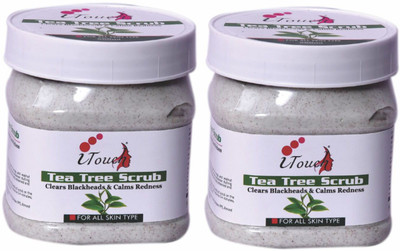 I TOUCH HERBAL Tea Tree Scrub ,500 ml X 2 ( Pack Of 2 X 500 Ml )(2 Items in the set)