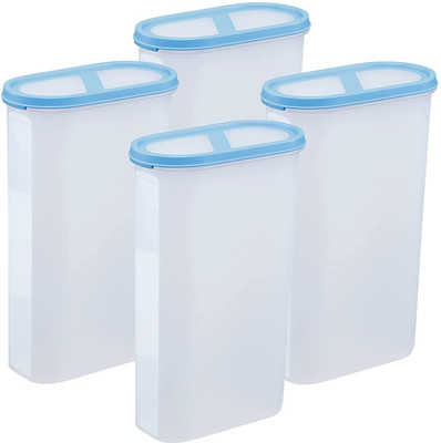 Cutting EDGE Plastic Grocery Container  - 3 L(Pack of 4, Blue)