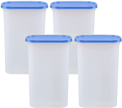 Cutting EDGE Plastic Grocery Container  - 3 L(Pack of 4, Blue)