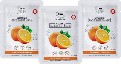 TnW Vitamin C face sheet mask skin repairing & Illuminating suits all skin types(60 g)