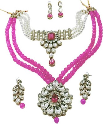 catalyst venture Brass Copper Pink, White Jewellery Set(Pack of 1)